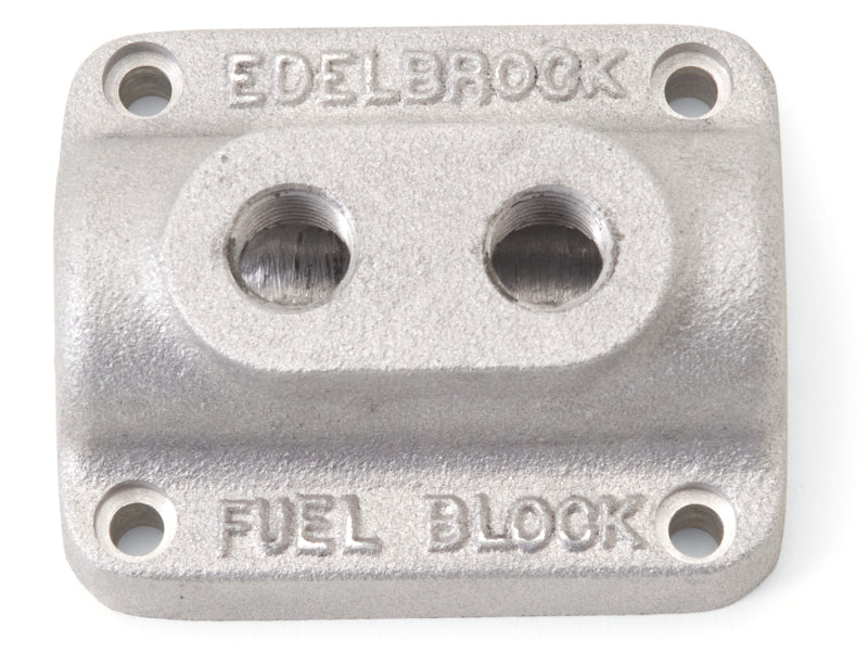 Edelbrock Fuel Block Dual Carburetor As Cast-thumbmail-2