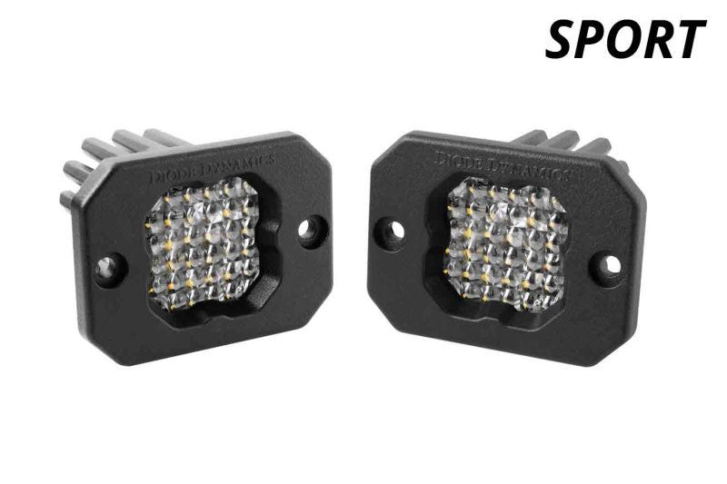 Diode Dynamics Stage Series C1 LED Pod Sport - White Flood Flush RBL (Pair)-thumbmail-3