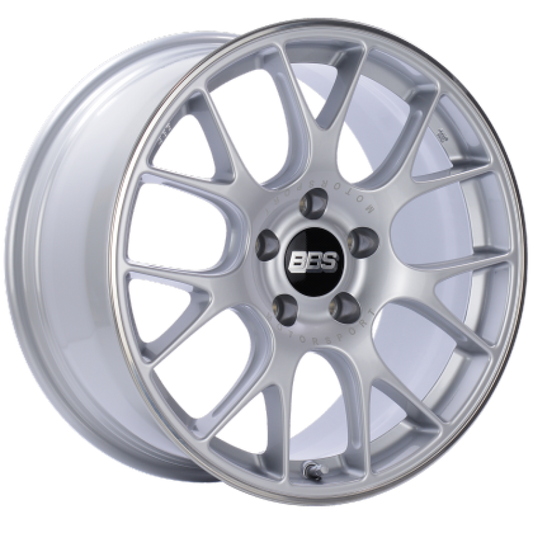 BBS CH-R 19x8.5 5x112 ET32 Brilliant Silver Polished Rim Protector Wheel -82mm PFS/Clip Required