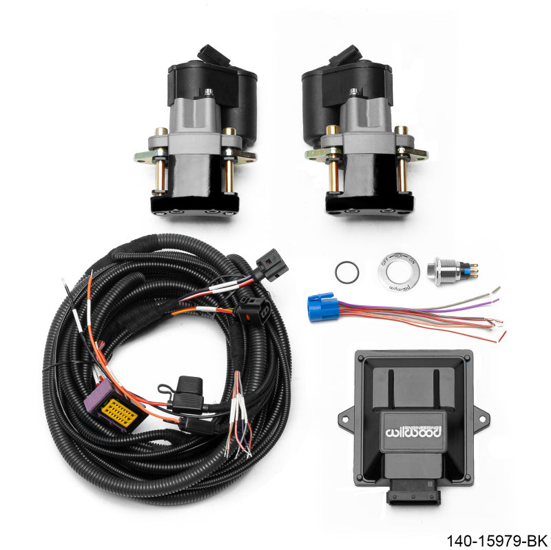 Wilwood Electronic Parking Brake Rear Retrofit Kit - 0.810in Rotor Black-thumbmail-2