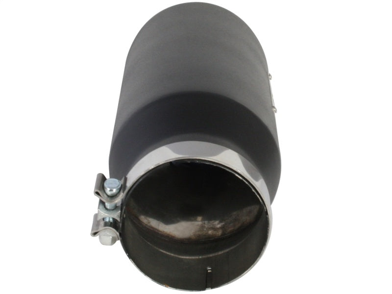 aFe MACH Force-XP 409 SS Right Side Single Wall Exhaust Tip 5in Inlet x 7in Outlet x 15in L-thumbmail-4