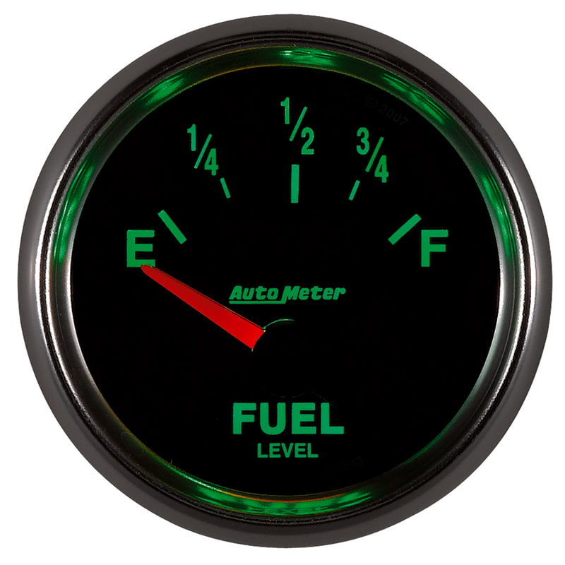 Autometer GS 52mm 0-90 ohms Short Sweep Electronic Fuel Level GM Gauge-thumbmail-4