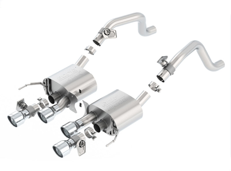 Borla 2014 Chevrolet Corvette C7 6.2L 8cyl ATAK Exhaust w/ NPP Dual Mode (rear section only)-thumbmail-1