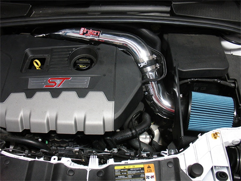 Injen 15-18 Ford Focus ST 2.0L (t) 4cyl Polished Short Ram Intake w/MR Tech & Heat Shield-thumbmail-3