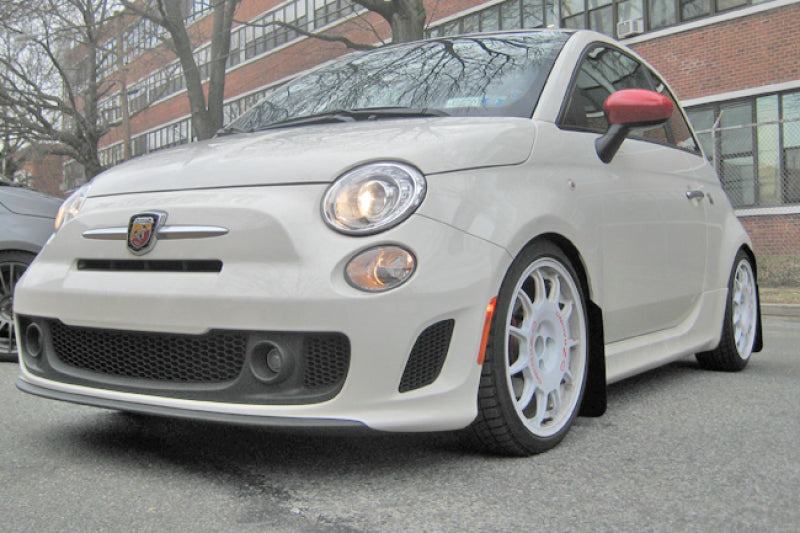 Rally Armor 2012-18 Fiat 500 (Pop/Sport/Lounge/Abarth) Red Mud Flap w/ White Logo-thumbmail-5