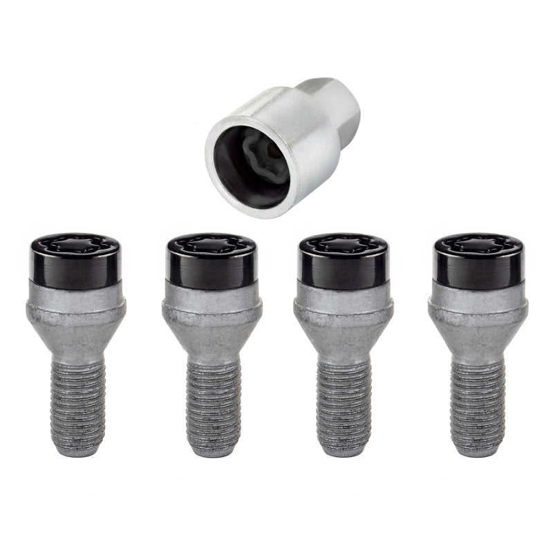 McGard Wheel Lock Bolt Set - 4pk. (Cone Seat) M12X1.25 / 17mm Hex / 22.0mm Shank Length - Black-thumbmail-6