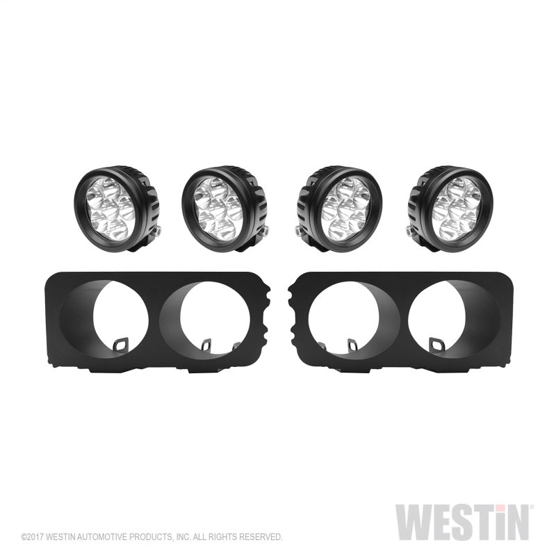 Westin Universal Light Kit for Outlaw Front Bumper - Textured Black-thumbmail-2