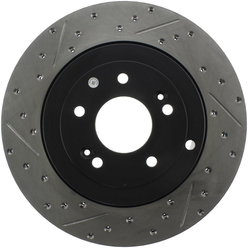 StopTech 10 Hyundai Genesis Coupe w/ Factory Brembo Slotted & Drilled Right Rear Rotor-thumbmail-6