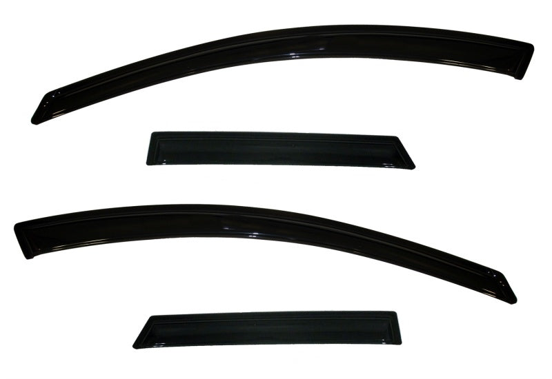 AVS 10-13 Mazda 3 (5 Door Sport) Ventvisor Outside Mount Window Deflectors 4pc - Smoke-thumbmail-4