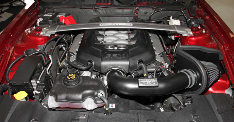 K&N 11-14 Ford Mustang GT 5.0L V8 Black Performance Intake Kit-thumbmail-5