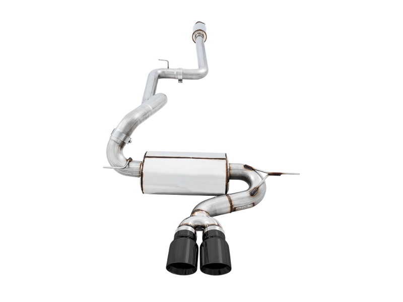 AWE Tuning Ford Focus ST Touring Edition Cat-back Exhaust - Resonated - Diamond Black Tips-thumbmail-6