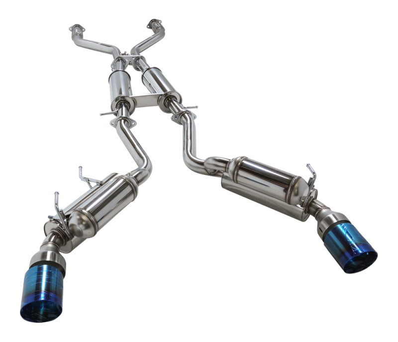 HKS 09+ 370z Dual Hi-Power Titanium Tip Catback Exhaust (requires removal of emissions canister shie-thumbmail-2