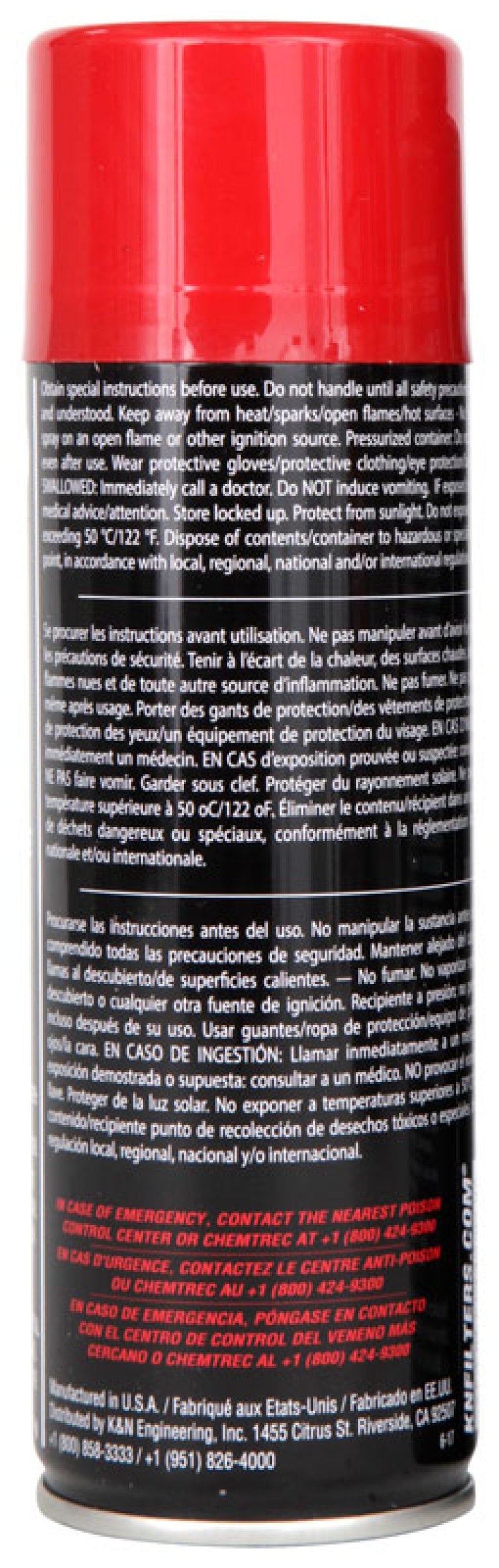 K&N 6.5 OZ Aerosol Spray Air Filter Oil-thumbmail-2