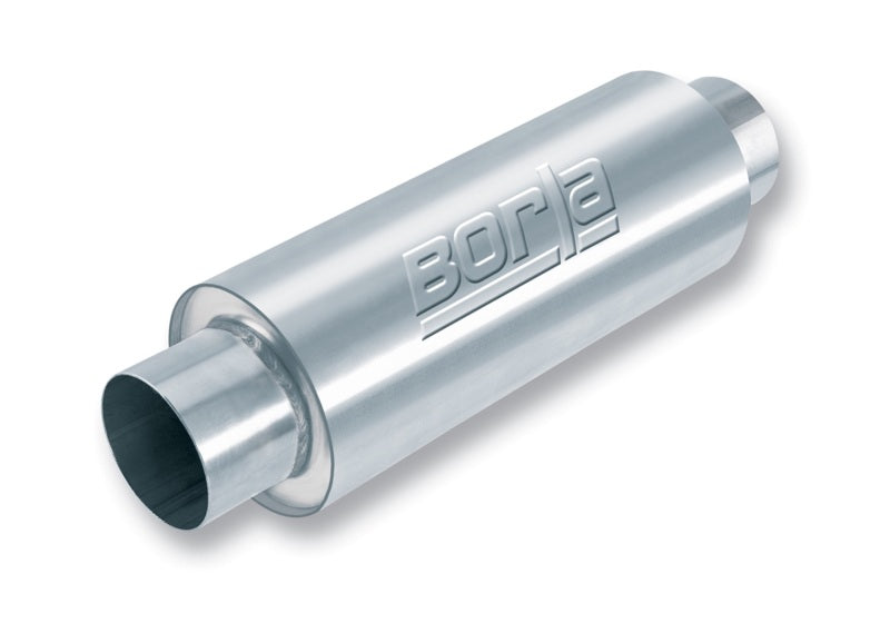 Borla 3.5in Tubing x 6.25in Diameter x 24in Length Multi-Core Center/Center Round Racing Muffler-thumbmail-2