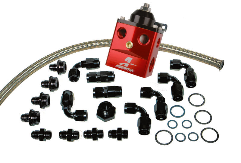 Aeromotive A4 Dual Carburetor Regulator (P/N 13203) Kit (Incl. Reg/Hose/Hose Ends/Fittings)-thumbmail-1