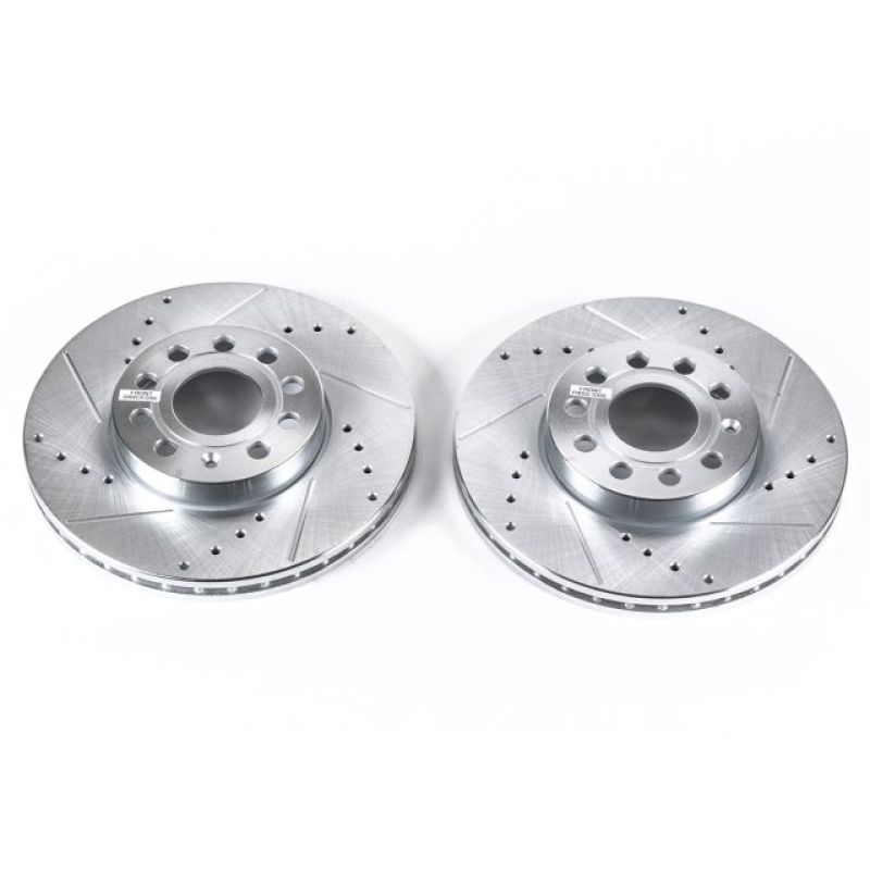 Power Stop 10-13 Audi A3 Front Evolution Drilled & Slotted Rotors - Pair-thumbmail-1