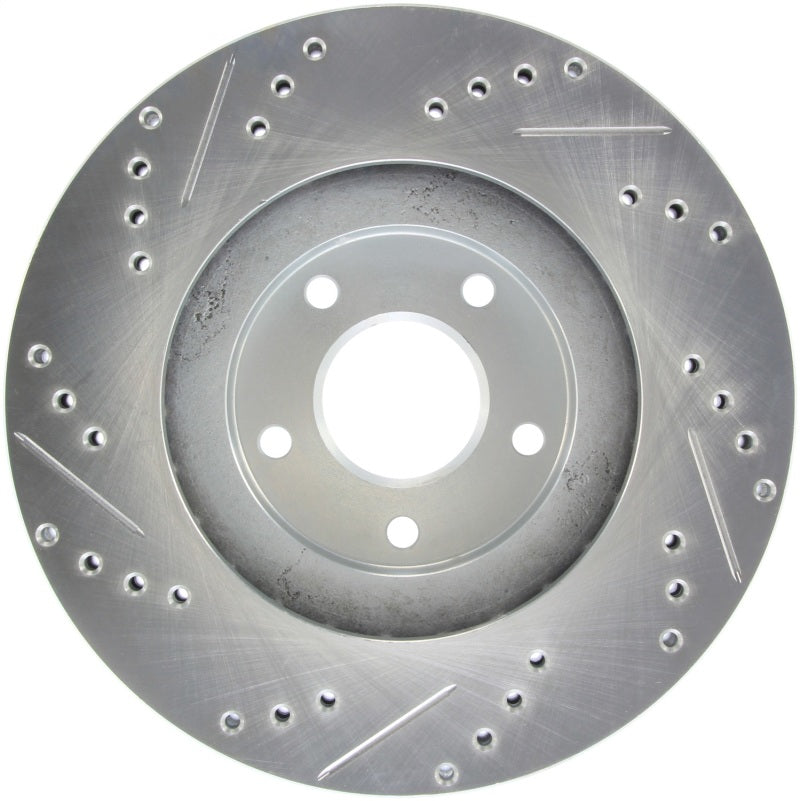 StopTech Select Sport Select Sport Nissan Slotted and Drilled Left Front Rotor-thumbmail-4