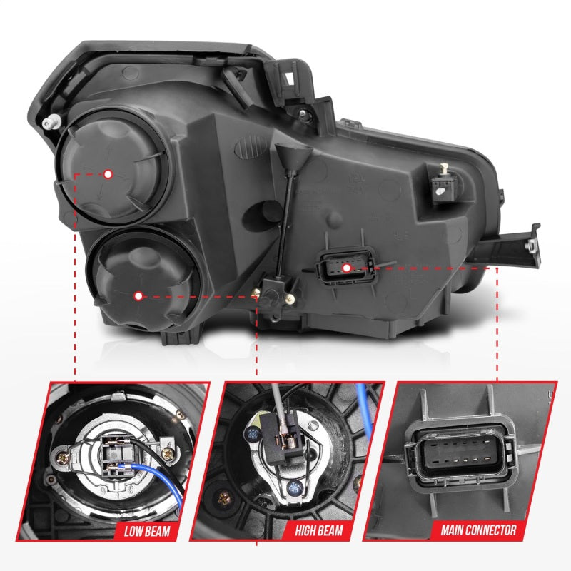 ANZO 2003-2007 Cadillac Cts Projector Headlights w/ Halo Black (CCFL)-thumbmail-10