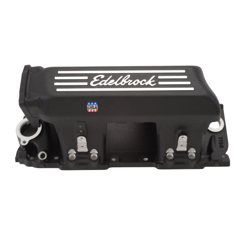 Edelbrock Manifold EFI Pro-Flo XT BB Chevy Rect Port Heads Black Powder Coated-thumbmail-2