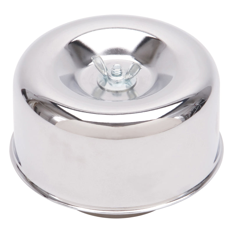 Edelbrock Air Cleaner 94 Series Round Steel Top 4 65In Dia X 3 125In 2 63In ID Raised Base Chrome-thumbmail-10
