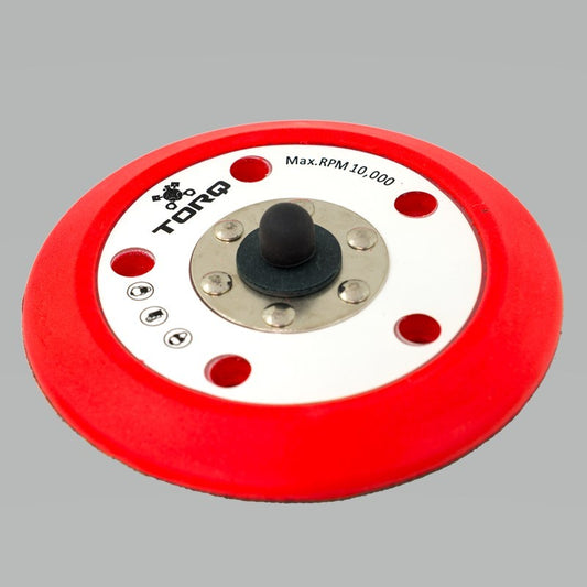Chemical Guys TORQ R5 Dual-Action Red Backing Plate w/Hyper Flex Technology - 6in