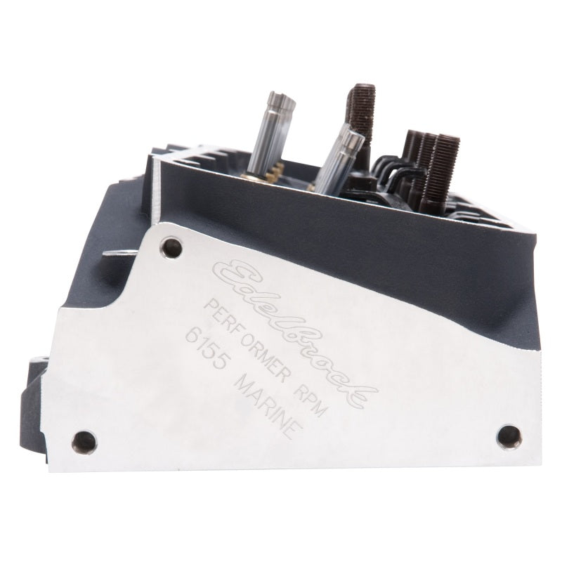 Edelbrock Single Marine BBC Rect Port Head w/ Valves-thumbmail-16