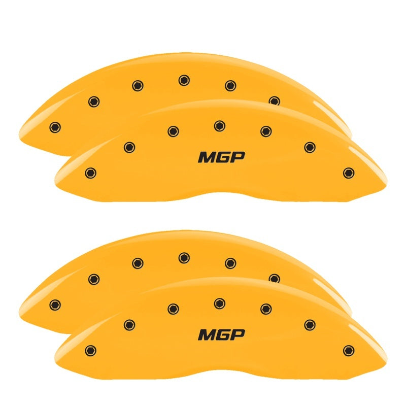 MGP 4 Caliper Covers Engraved Front & Rear SPORT Yellow finish black ch-thumbmail-3