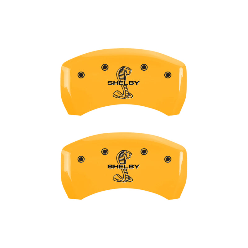 MGP Rear set 2 Caliper Covers Engraved Rear Tiffany Snake Yellow finish black ch-thumbmail-4