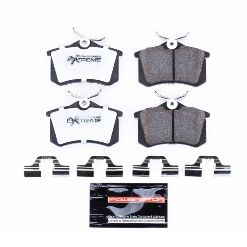 Power Stop 10-13 Audi A3 Rear Z26 Extreme Street Brake Pads w/Hardware-thumbmail-1