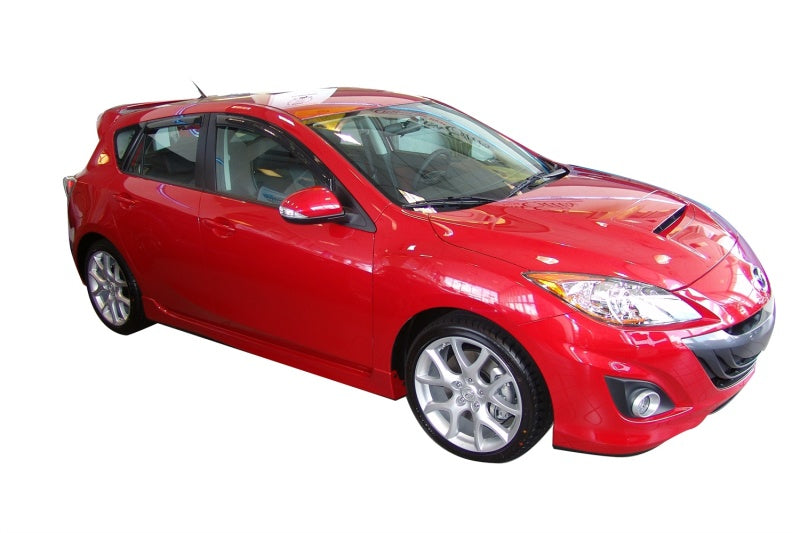 AVS 10-13 Mazda 3 (5 Door Sport) Ventvisor Outside Mount Window Deflectors 4pc - Smoke-thumbmail-8