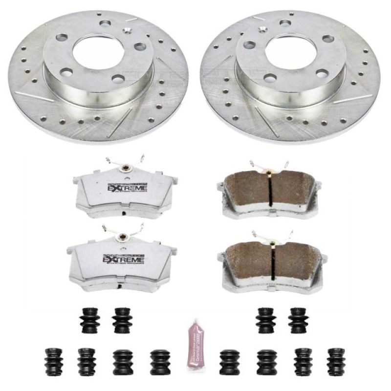 Power Stop 02-06 Audi A4 Rear Z26 Street Warrior Brake Kit-thumbmail-1