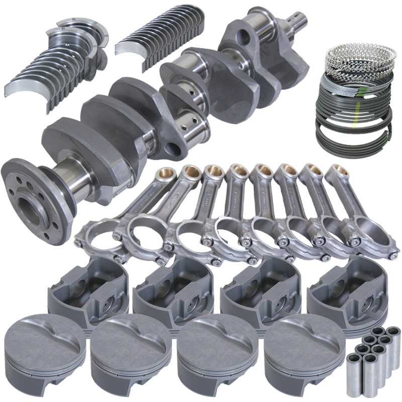 Eagle Chevy Pro Street 384 Rotating Assembly 4140 Crankshaft w/ 4340 I Beam Rods &amp; Flat Top Pist-thumbmail-1