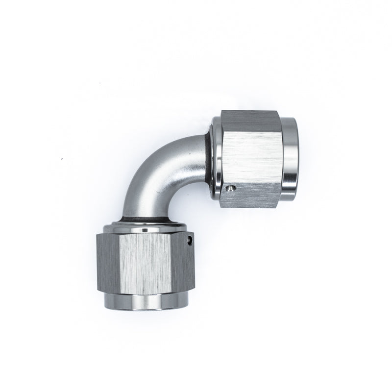 DeatschWerks 8AN Flare Female Swivel 90-Degree to 8AN Flare Female Swivel - Anodized Matte Black-thumbmail-2