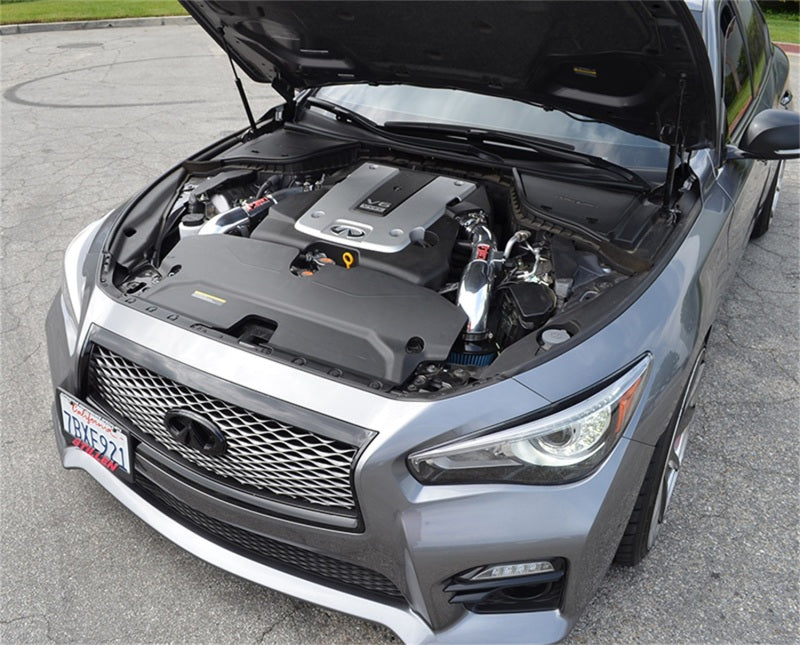 Injen 14 Infiniti Q50 3.7L V6 Black Dual Short Ram Intake w/ MR Techn and Heat Shields-thumbmail-3