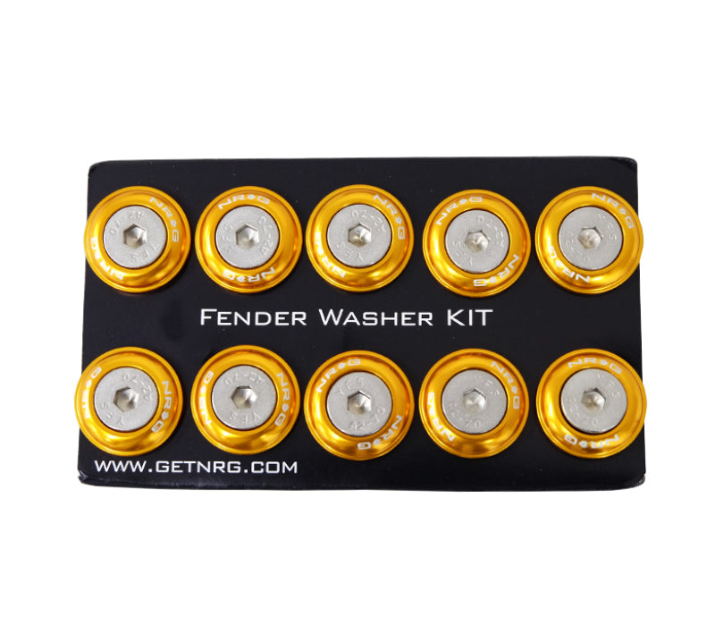 NRG Fender Washer Kit w/Rivets For Plastic (Rose Gold) - Set of 10-thumbmail-3