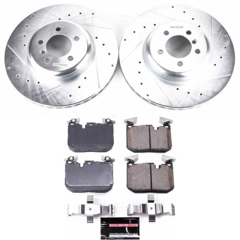 Power Stop 12-15 BMW 335i Front Z23 Evolution Sport Brake Kit-thumbmail-1