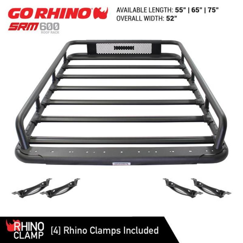 Go Rhino SRM 600 Basket Style Roof Rack 55in. - Tex. Blk-thumbmail-13