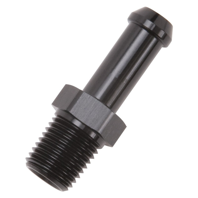Edelbrock Hose End Straight 1/4In NPT to 3/8In Barb Black Anodize-thumbmail-7