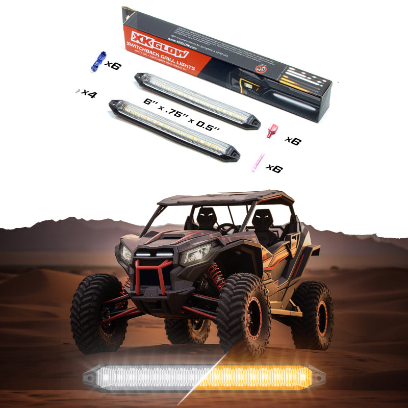 XK Glow 6 Switchback Grill Lights with Start-up Animation & Sequential Turn Signals-thumbmail-3