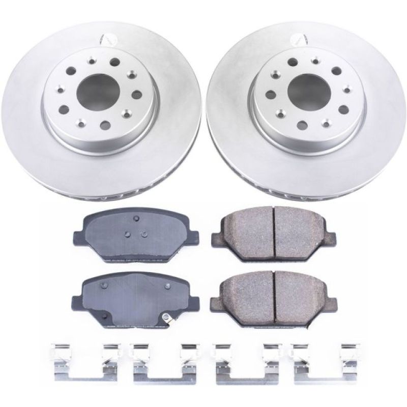 Power Stop 16-19 Chevrolet Camaro Front Z17 Evolution Geomet Coated Brake Kit-thumbmail-1