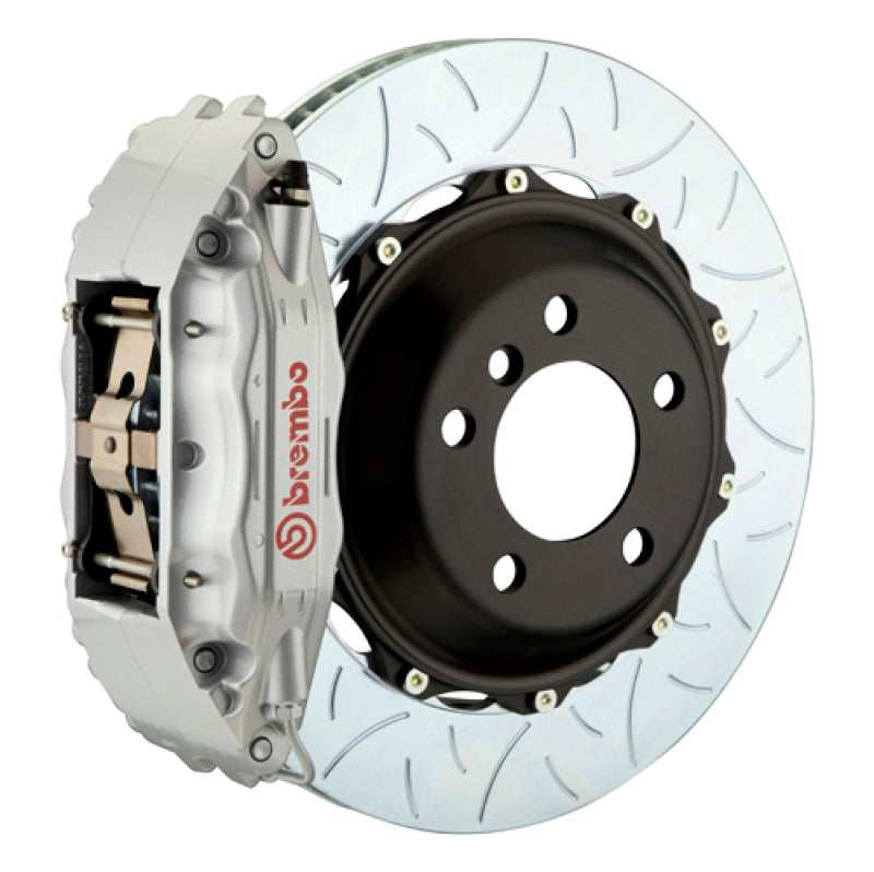 Brembo 05-08 997.1 C2 (Excl PCCB) Fr GT BBK 4Pis Cast 2pc 355x32 2pc Rotor Slotted Type3-Silver-thumbmail-1