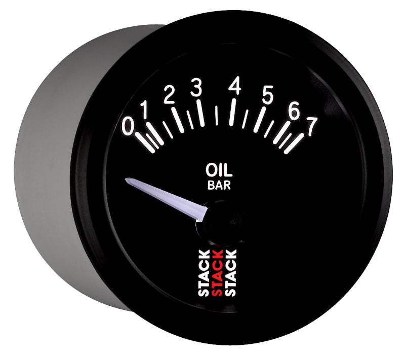 Autometer Stack 52mm 0-7 Bar M10 (M) Electric Oil Pressure Gauge - Black-thumbmail-5