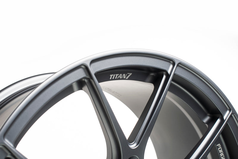 Titan 7 T-CS5 18x9.5 5x114.3 +40 Offset / 73 CB Satin Titanium Wheel (Hub Ring Req.)-thumbmail-9