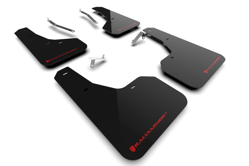 Rally Armor 2022 Subaru Forester (Incl. Wilderness) Black UR Mud Flap w/ Red Logo-thumbmail-7