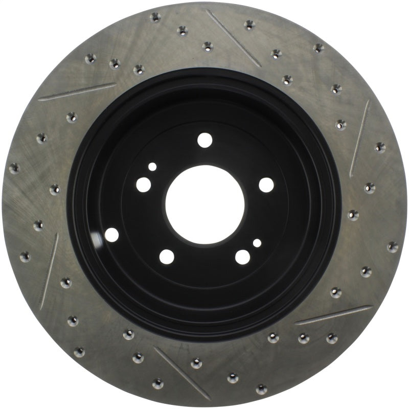 StopTech 10 Hyundai Genesis Coupe w/ Factory Brembo Slotted & Drilled Right Rear Rotor-thumbmail-7