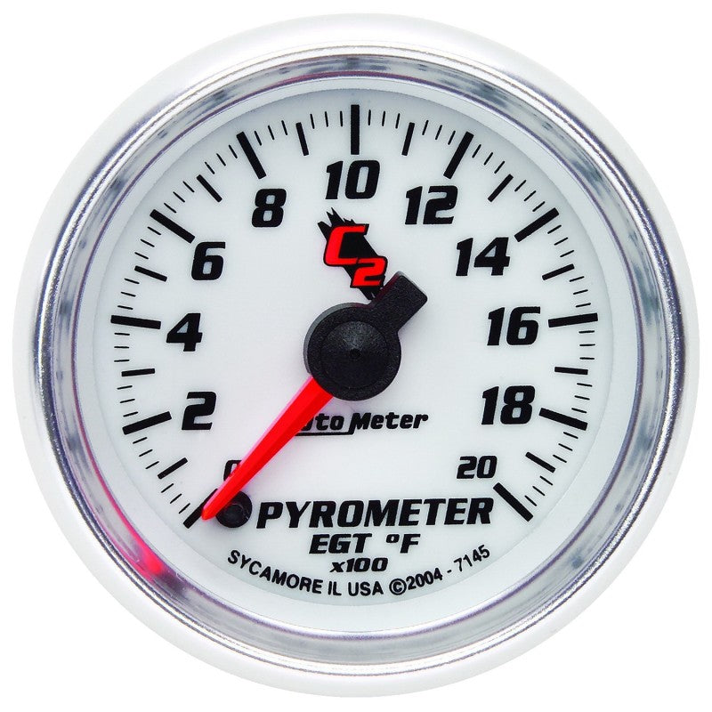 Autometer C2 52mm 2000 Deg F Electronic EGT Pyrometer Gauge-thumbmail-3