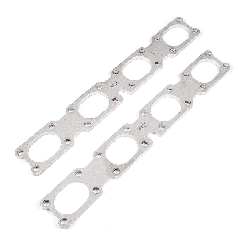 Stainless Works Chevrolet LT5 Flat Rectangular Port Header 304SS Exhaust Flanges 2in Primaries-thumbmail-1
