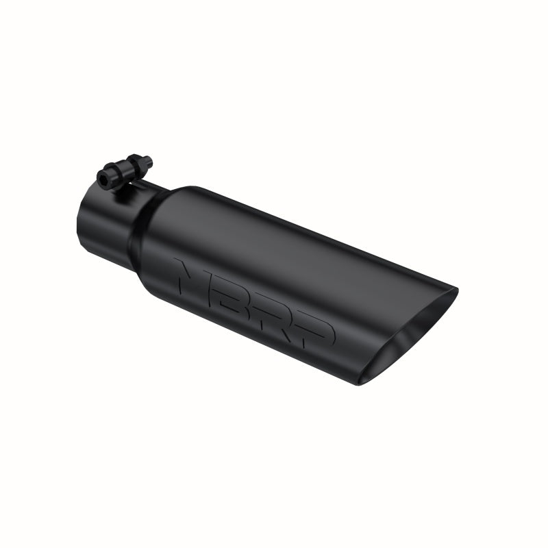 MBRP Universal Tip 3.5 O.D. Dual Wall Angled 2.5 inlet 12 length - Black Finish-thumbmail-3