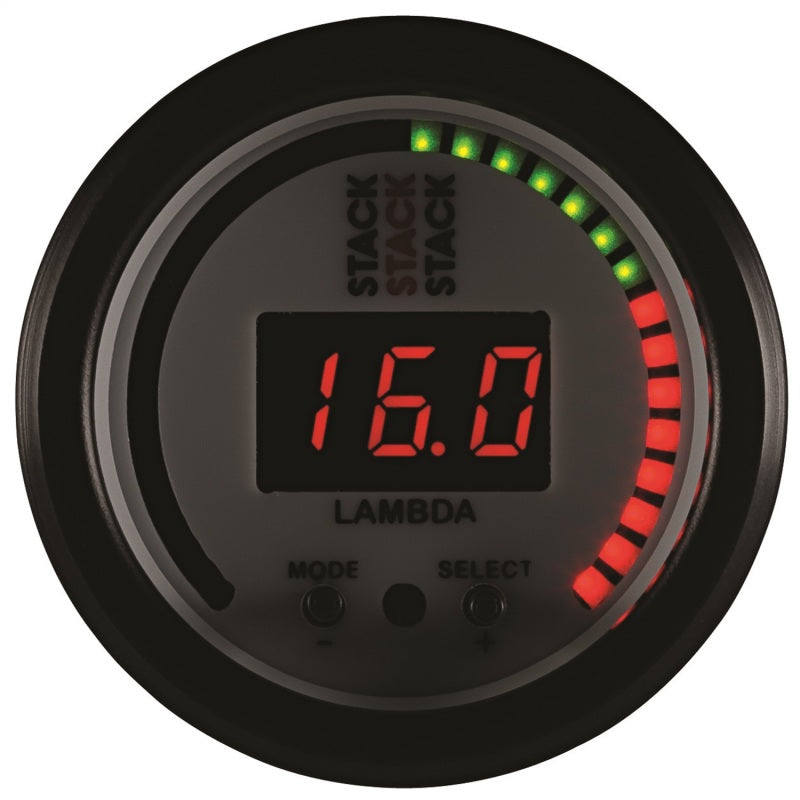Autometer Stack 52mm Pro-Control Wideband Air/Fuel Ratio (Lambda) Gauge - White-thumbmail-4
