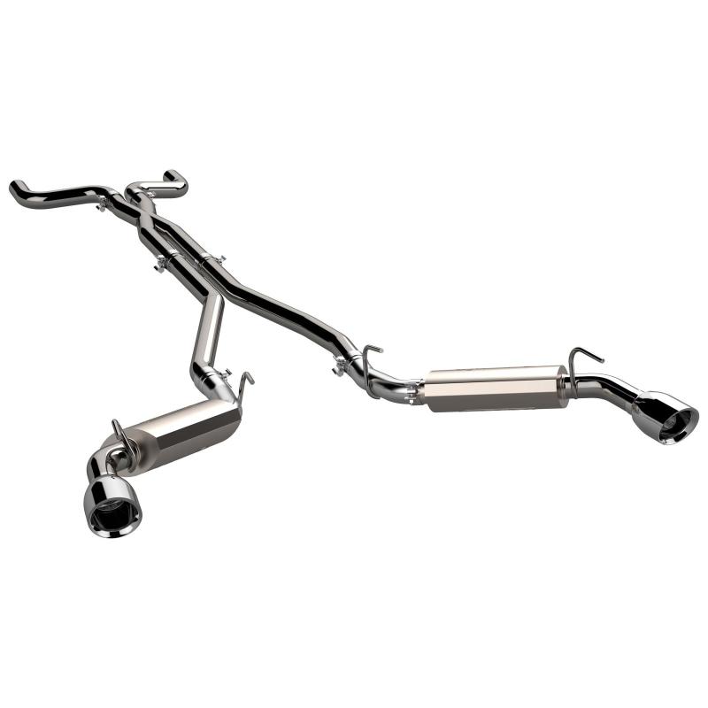QTP 14-15 Chevrolet Camaro SS 6.2L 304SS AR3 Cat-Back Exhaust w/4.5in Tips-thumbmail-3